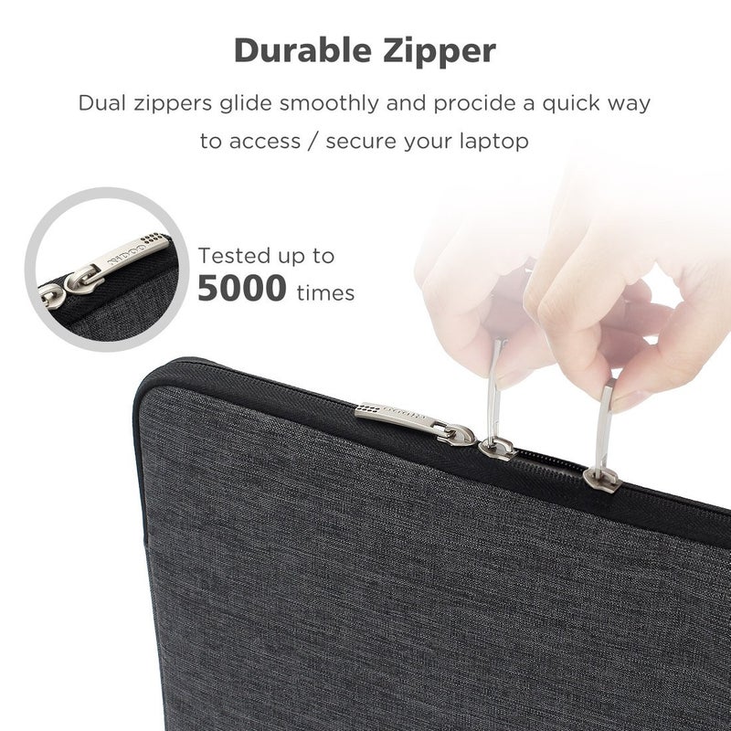 NIDOO NIDOO Laptop Sleeve 14 inch Laptop Carrying Case Protective Computer Bag for Lenovo ThinkPad X1 Carbon/ThinkPad T14 L14 T490 T480 / Chromebook 3/15" Surface Laptop 4 / Acer Chromebook 514 Notebook  - Image 5