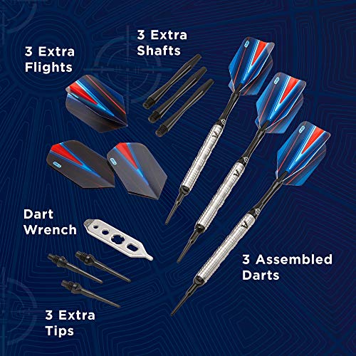 Viper by GLD Products Sidewinder 80% Tungsten Soft Tip Darts, Ridgeback, 18 Grams,Silver,21-3227-18 - Image 5