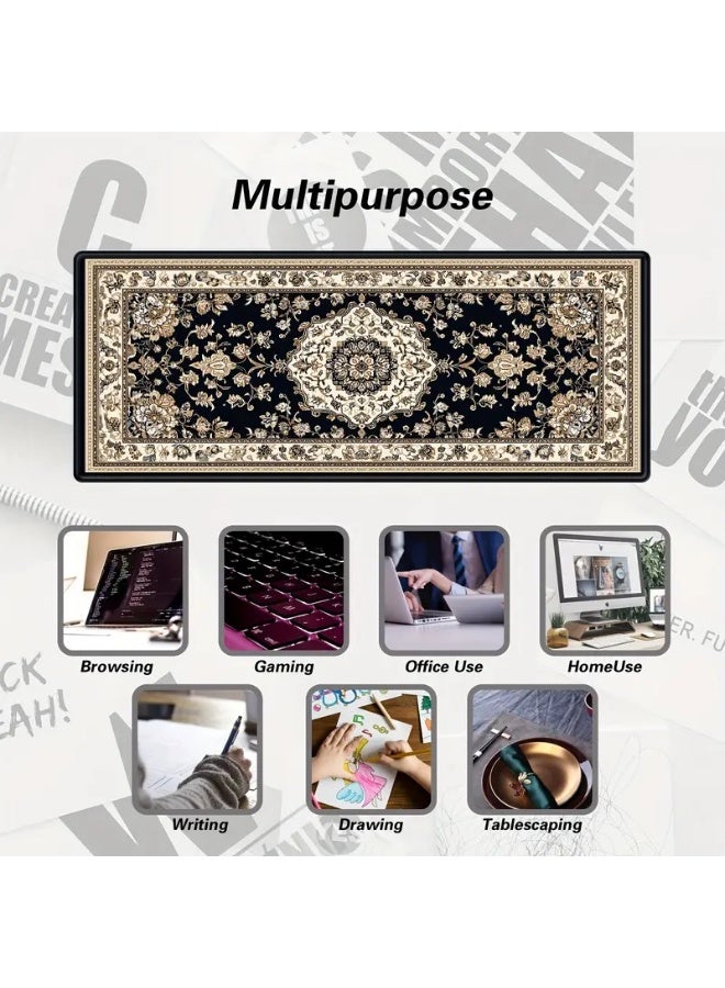 Beauenty Large Desk Mouse Pad, Waterproof Gaming Mouse Pad, 800 x 300 x 3mm,  Gaming Mouse Pad, XXL Desk Mat, Non-Slip Desk Mat, XL Gaming Mouse Pad, Thick Rubber Desk Pad Mouse Pad, Suitable for Gaming, Office, and Home Use - Image 3