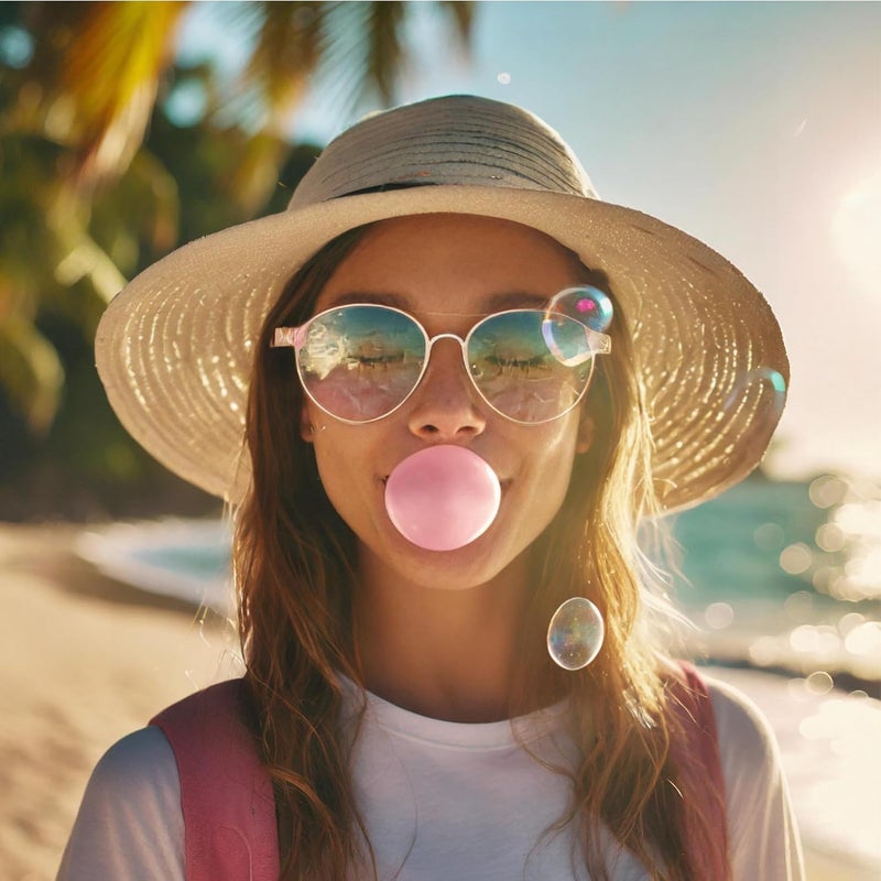 Bubble Jug جالون فقاعات فواكه استوائية - حلوى التسعينات الحنينية في حاوية ممتعة للاهتزاز والشرب - Image 5