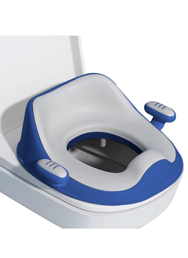 Arabest - Baby Training Toilet Seat, Soft Toddler Potty Seat with EVA Material and Anti-Slip Design, Children Toilet Seat for Potty Training and Bathroom Assistance (Blue) - Image 1