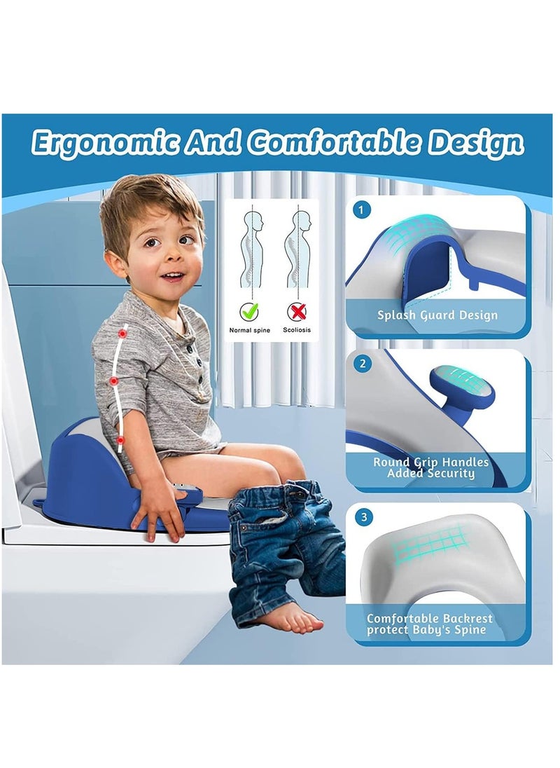 Arabest - Baby Training Toilet Seat, Soft Toddler Potty Seat with EVA Material and Anti-Slip Design, Children Toilet Seat for Potty Training and Bathroom Assistance (Blue) - Image 1