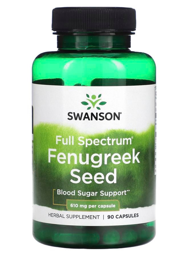 Full Spectrum Fenugreek Seed 610 mg 90 Capsules