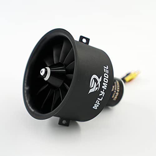 XFLY-MODEL XFLYMODEL 64mm 12 Blades EDF Ducted Fan with 4S 2840KV3200 Brushless Outrunner Motor Model Jet Aircraft - Image 5