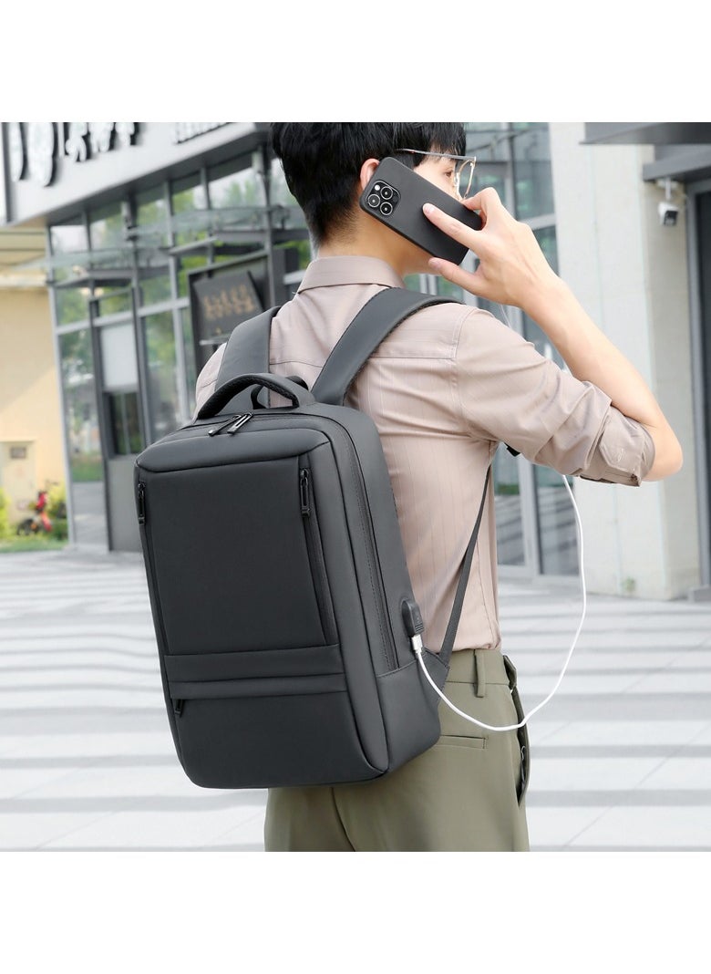 Generic 5610 Laptop Backpack, Waterproof Backpack, Large Capacity Backpack for Business Travel Black  - Image 3