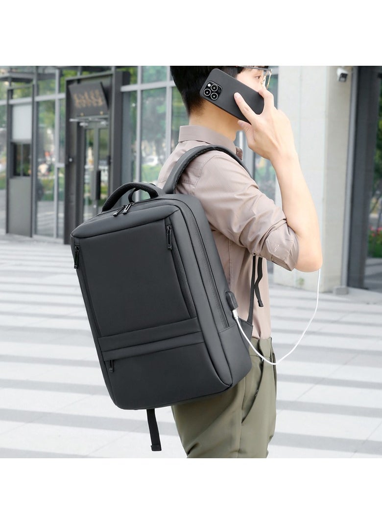Generic 5610 Laptop Backpack, Waterproof Backpack, Large Capacity Backpack for Business Travel Black  - Image 2