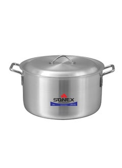 SONEX Sonex Classic Cooking Pot No.8 – 36 cm Diameter, 18 Liter Capacity, Aluminum Construction, Stainless Steel Handles, Includes Lid  - Image 1