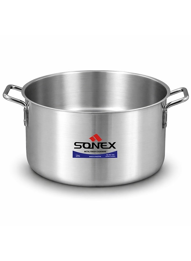 SONEX وعاء الطهي الكلاسيكي سونيكس رقم 8 - قطر 36 سم، سعة 18 لتر، هيكل من الألمنيوم، مقابض من الفولاذ المقاوم للصدأ، يشمل غطاء - Image 3