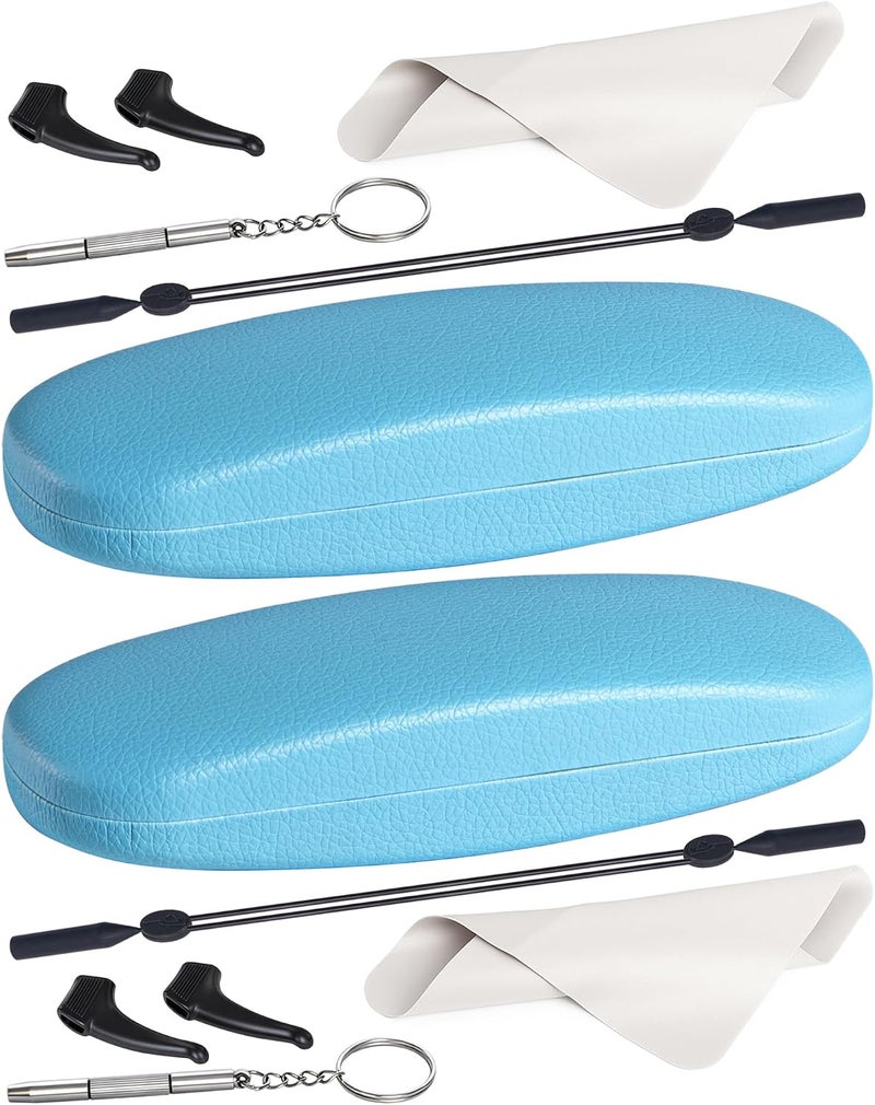 RayLove Unisex Hard Shell Eyeglasses Cases, Protective Case For Glasses - Image 1