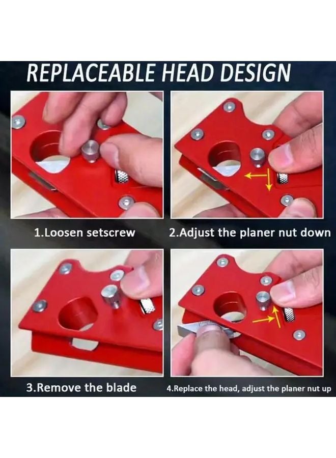 8Pcs Adjustable Bevel Chamfer Planer 45 Degree Woodworking Manual Corner Shaving Tool - Image 5