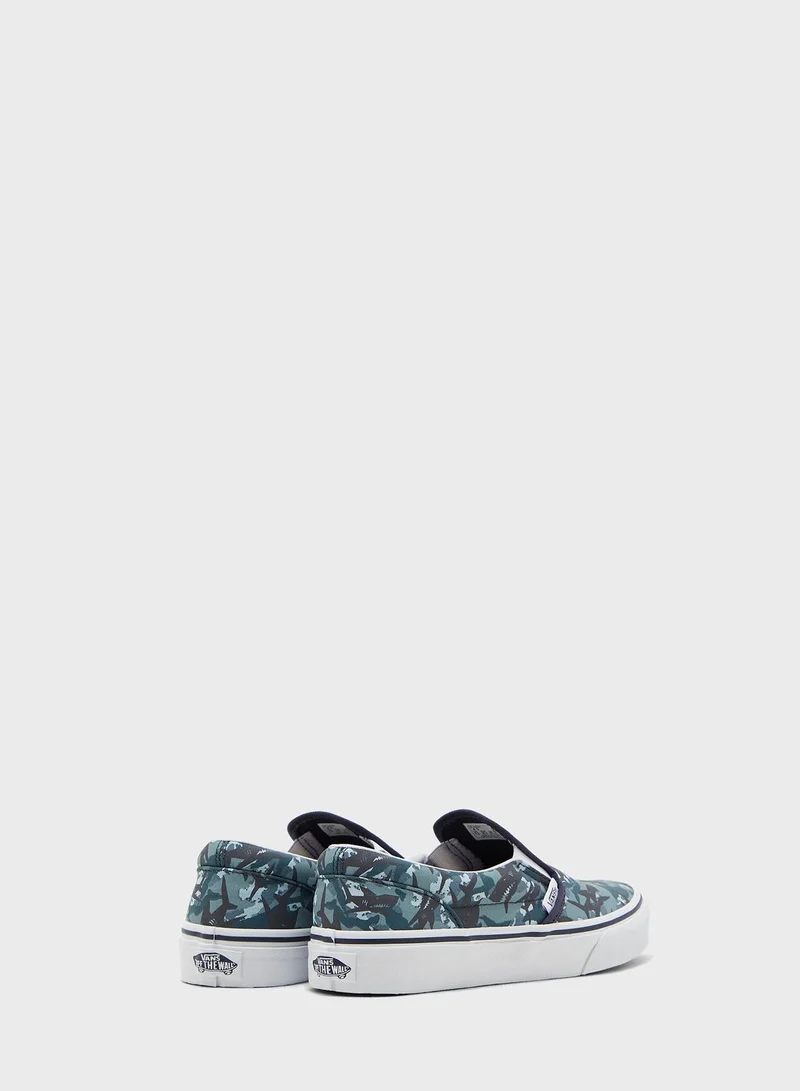 VANS Youth Animal Camo Classic Slip-Ons