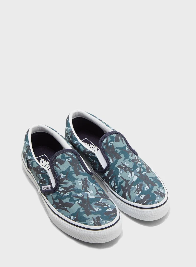 VANS Youth Animal Camo Classic Slip-Ons