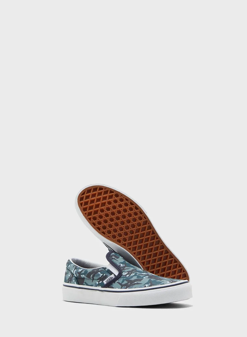 VANS Youth Animal Camo Classic Slip-Ons