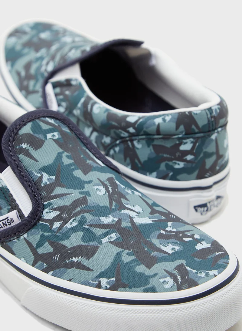 VANS Youth Animal Camo Classic Slip-Ons