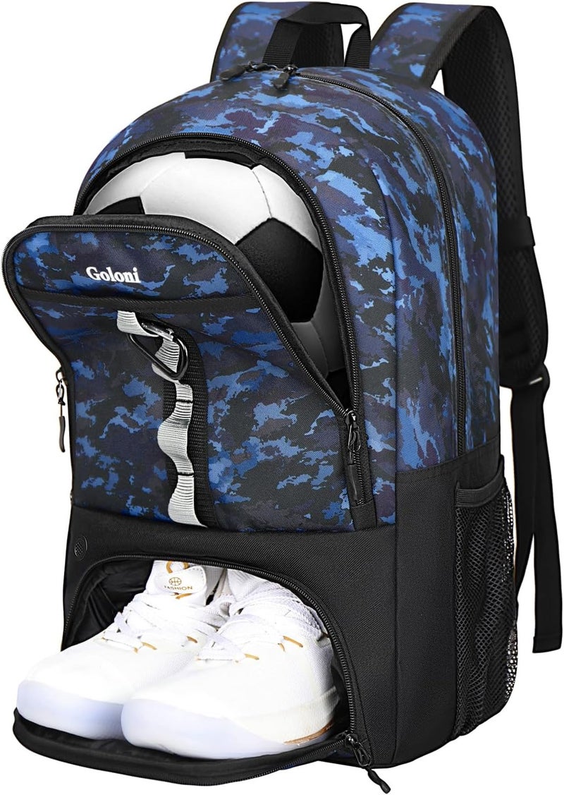 Goloni |Basketball Soccer Backpack Bag - Soccer Backpack & Bags for Basketball, Volleyball & Football Sports, Includes Separate Cleat Shoe and Ball Compartment, fit to & Adult - Image 1