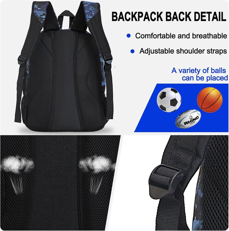 Goloni |Basketball Soccer Backpack Bag - Soccer Backpack & Bags for Basketball, Volleyball & Football Sports, Includes Separate Cleat Shoe and Ball Compartment, fit to & Adult - Image 5