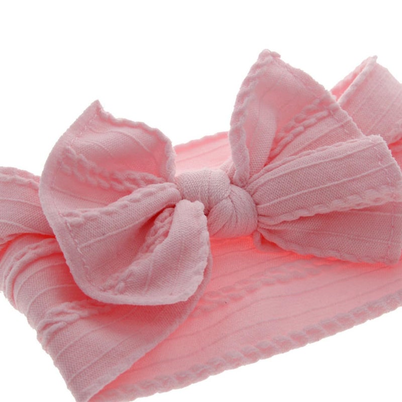 XuoAz Baby Girls Bow Flora Headband Baby Turban Knotted Elastic Headwrap for Newborn Infant Toddler Hair Accessories - Image 5