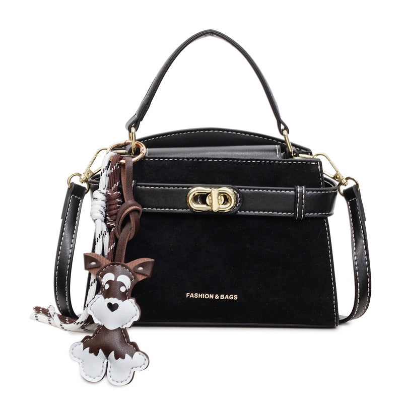 Women's PU Leather Tote Shoulder Bag with Lock Clasp - Image 1
