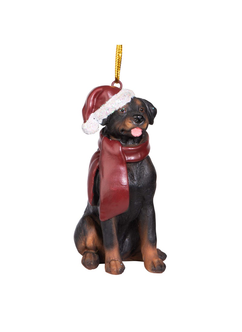 Design Toscano Design Toscano Christmas Xmas Rottweiler Holiday Dog Ornaments  - Image 1