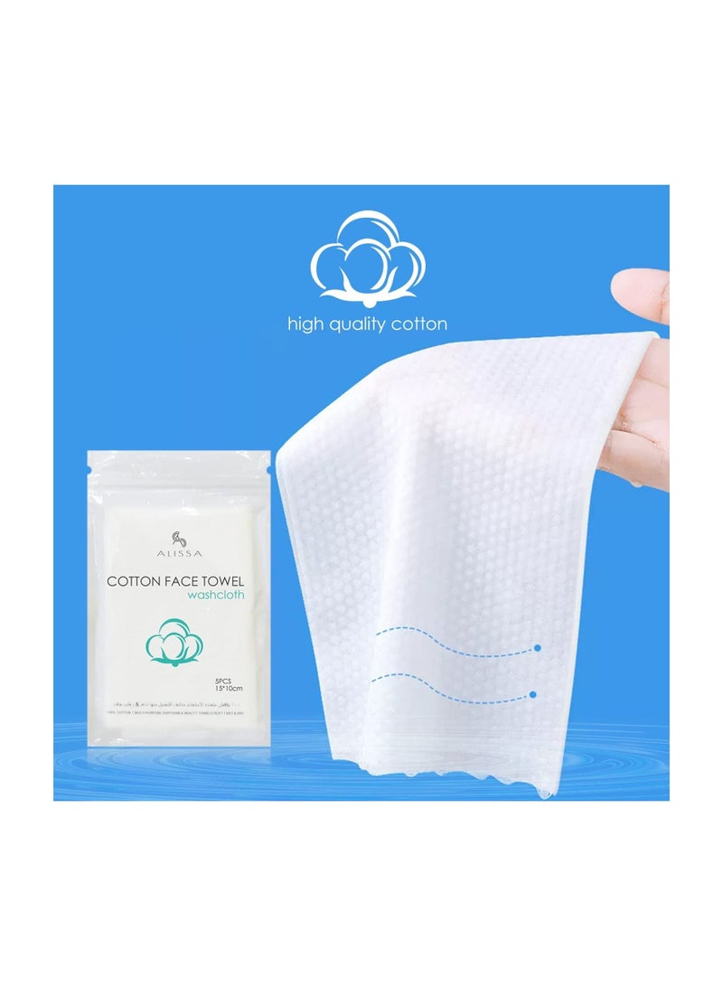 Face Towel Disposable  (5 Packs)