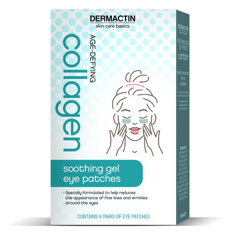 Dermactin Age Defying Collagen Soothing Gel Eye Patches 6Count