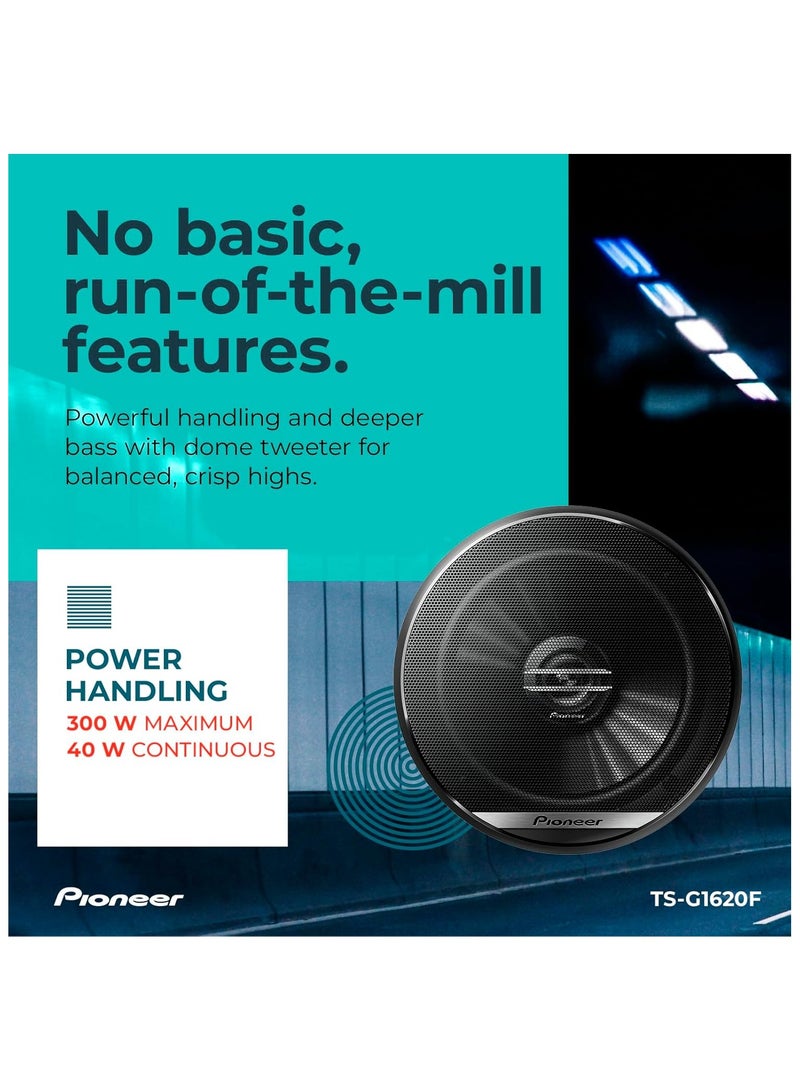 Pioneer Pioneer TS-G1620F, 2-Way Car Audio Speakers, Full Range, Clear Sound Quality, Easy Installation and Enhanced Bass Response, 6.5” speakers - Image 4