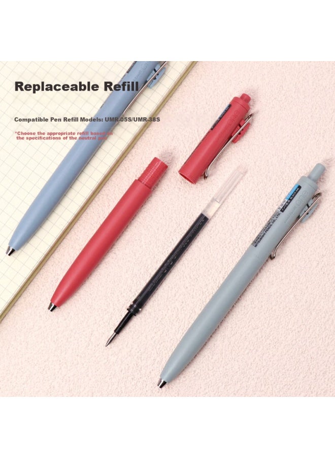 Uni Mitsubishi Uni-Ball One Series, Medium Core Second Generation Red Gel Pen, High Aesthetic Value, 0.5Mm Signing Pen, Student Pen Set, Umn-Sf 10 Pieces - Image 3