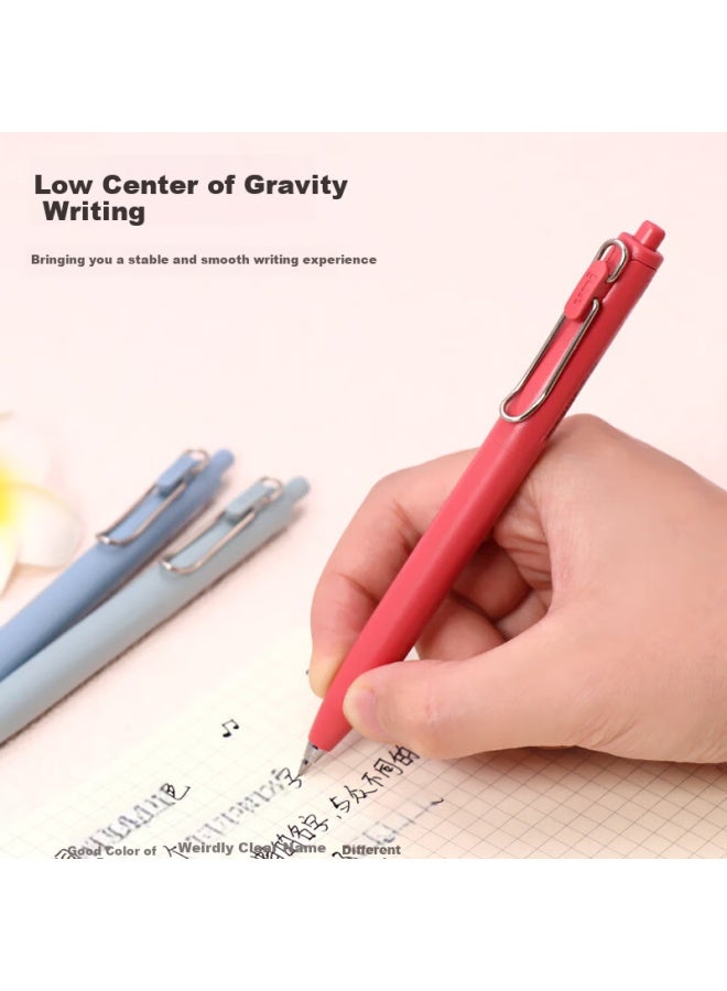 Uni Mitsubishi Uni-Ball One Series, Medium Core Second Generation Red Gel Pen, High Aesthetic Value, 0.5Mm Signing Pen, Student Pen Set, Umn-Sf 10 Pieces - Image 2