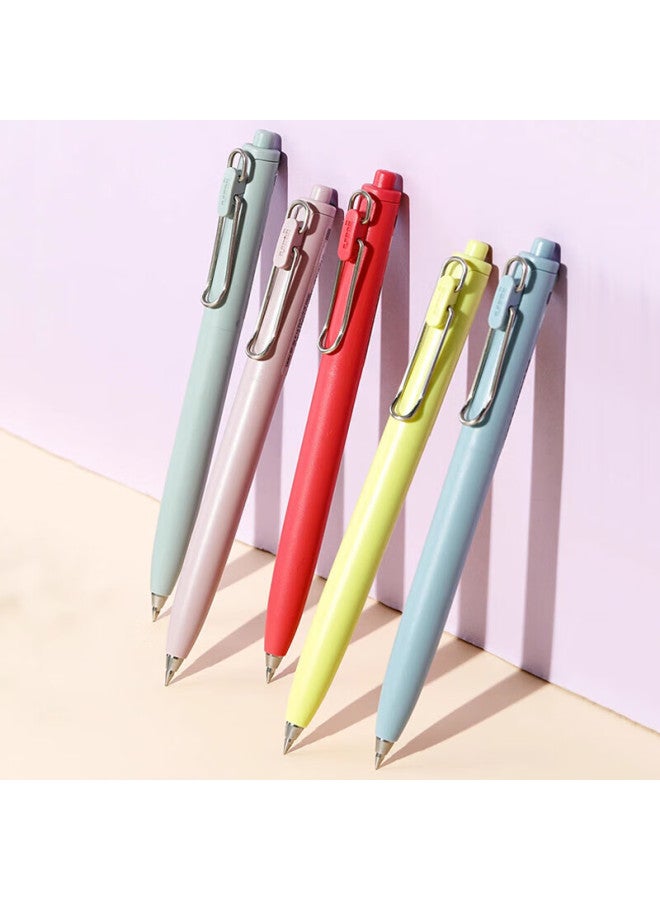 Uni Mitsubishi Uni-Ball One Series, Medium Core Second Generation Red Gel Pen, High Aesthetic Value, 0.5Mm Signing Pen, Student Pen Set, Umn-Sf 10 Pieces - Image 5