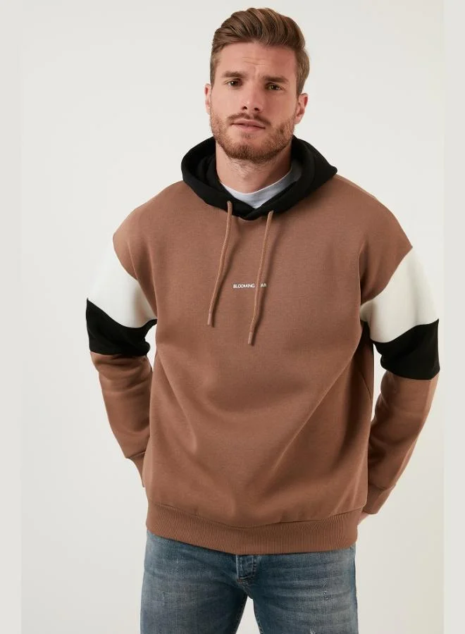 بوراتي سويت شيرت رجالي فرو ناعم بقلنسوة من قطن بوراتي بقصة مريحة