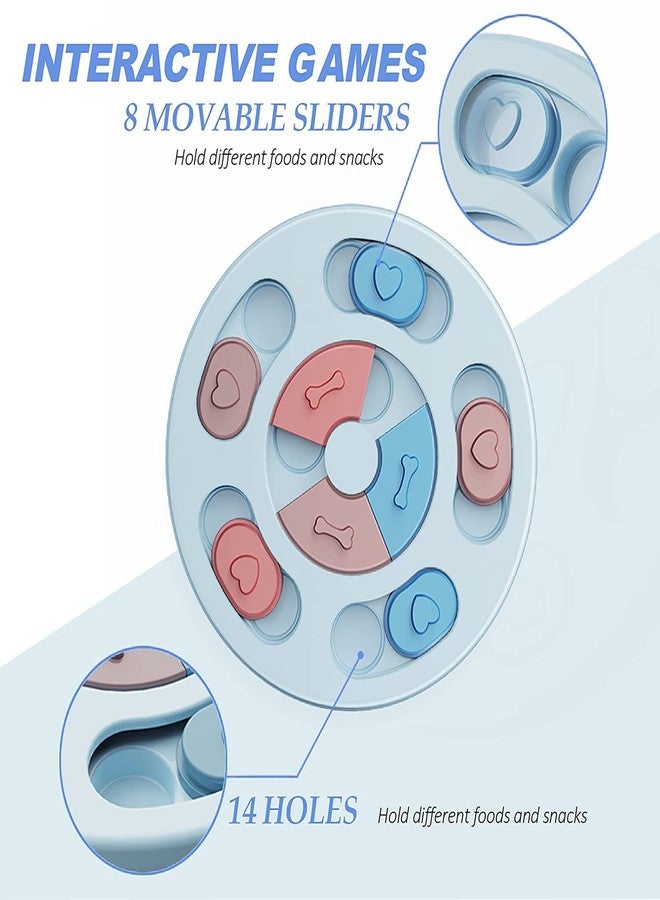 Pups&Pets Dog Puzzle Toys Interactive Dog Toys Dog Puzzles for Smart Dogs, ABS Durable Treat Dispenser for Training Funny Feeding, Dog Slow Feeder to Aid Pets Digestion, IQ Games & Mental Enrichment - Color May Vary - Image 2