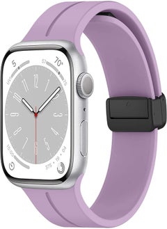 YuiYuKa Magnetic for Apple Watch Band 41mm 40mm 45mm 44mm 49mm 38mm 42mm Women men,Silicone Sport Strap Replacement WristBands for Apple Watch Series 9/ultra 2/8/ultra/7/SE/SE 2nd/6/5/4/3/2/1,iWatch Bands 