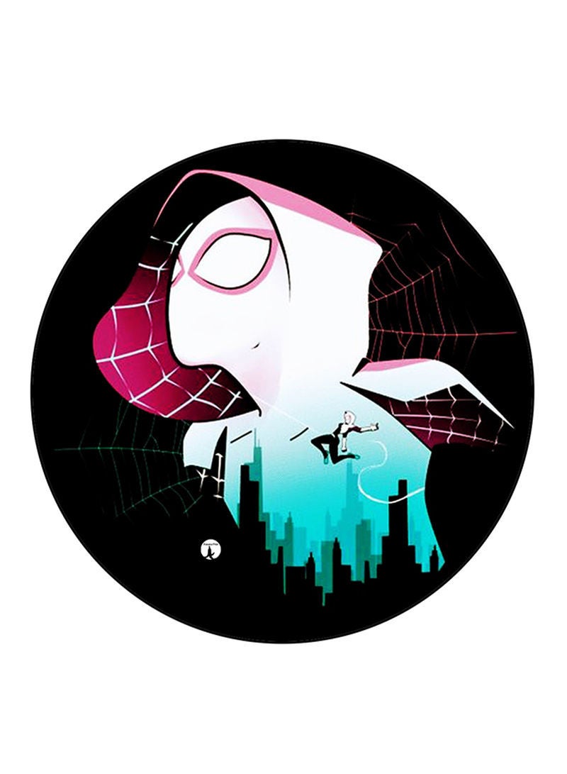 RKN Spiderman Printed Fridge Magnet Round  Multicolour - Image 1