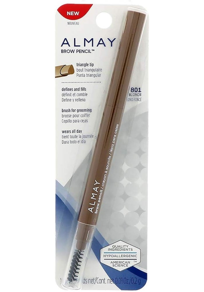 Almay Brow Defining Pencil, Dark Blonde 801, 0.0028-Ounce (Pack of 2)