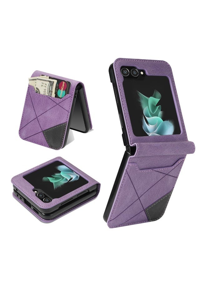 general Wallet Case for Samsung Galaxy Z Flip 6 5G, Vintage Premium PU Leather Cover Flip Case Ultra Thin Slim Phone Case - Image 1