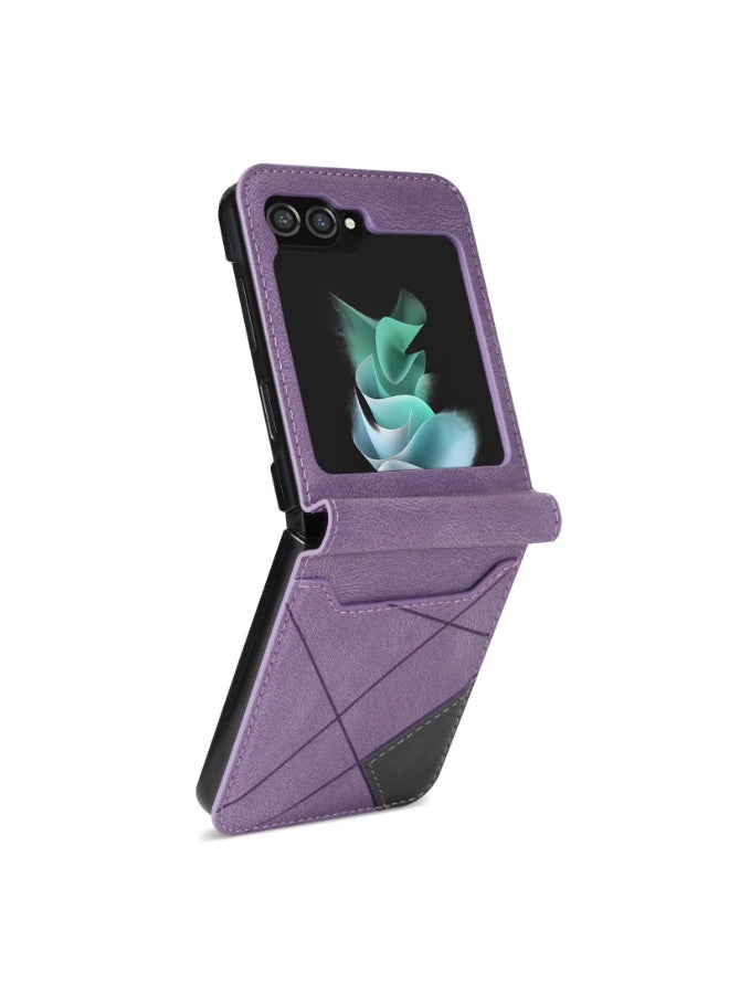 general Wallet Case for Samsung Galaxy Z Flip 6 5G, Vintage Premium PU Leather Cover Flip Case Ultra Thin Slim Phone Case - Image 2