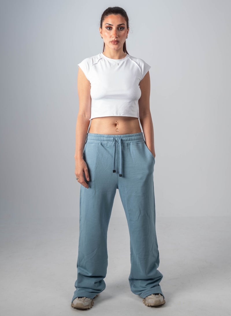 Plein De Vie Short sleeve white crop top 