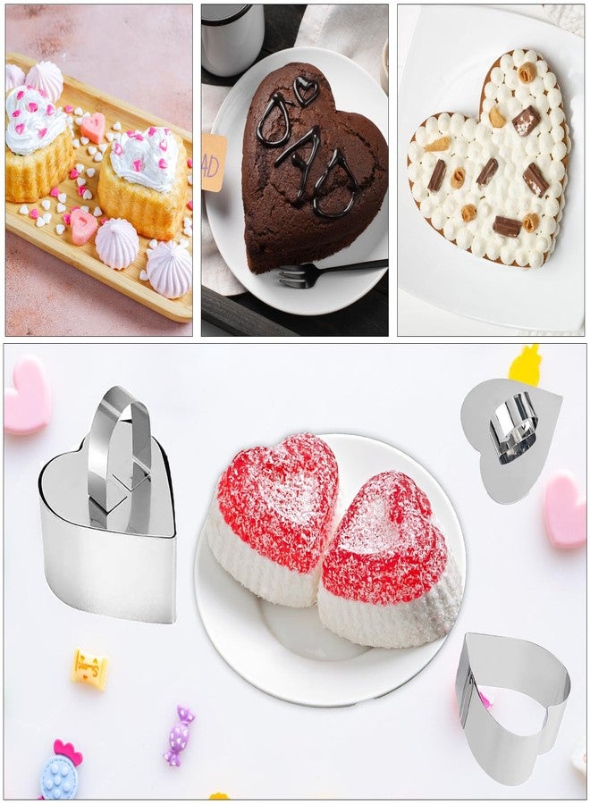 Uncle Jack 2Pack Cake Ring Mold, Cookie Rings for Baking, Stainless Steel Ring Mold with Pusher, for Dessert, Mouses Cake (3.15''L X 3.15''W X 1.57''H) - Image 2
