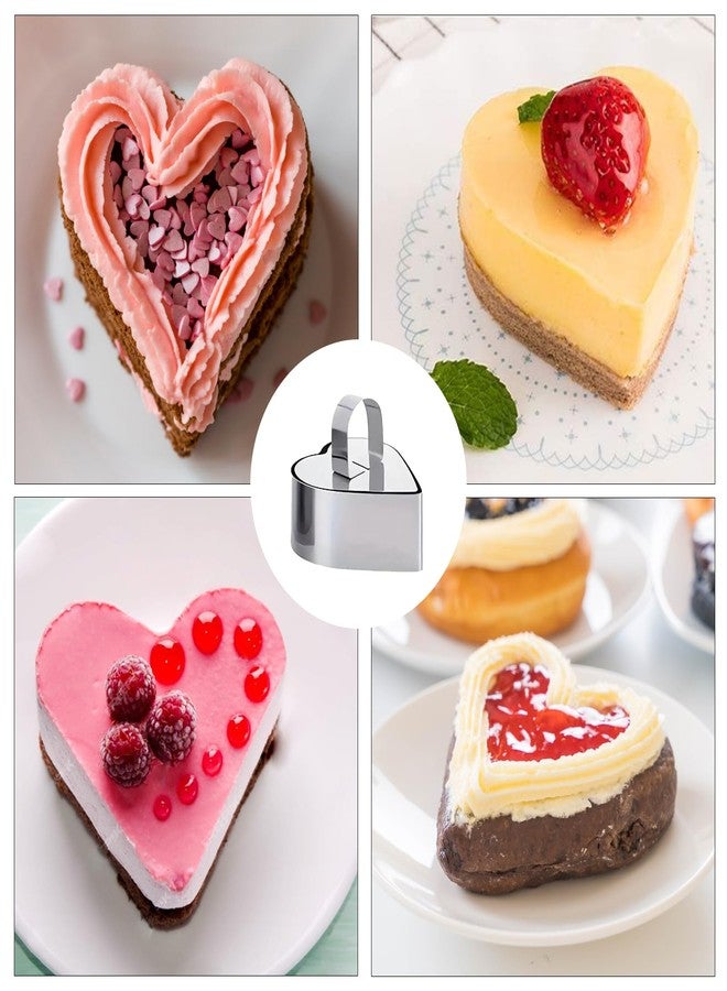 Uncle Jack 2Pack Cake Ring Mold, Cookie Rings for Baking, Stainless Steel Ring Mold with Pusher, for Dessert, Mouses Cake (3.15''L X 3.15''W X 1.57''H) - Image 4