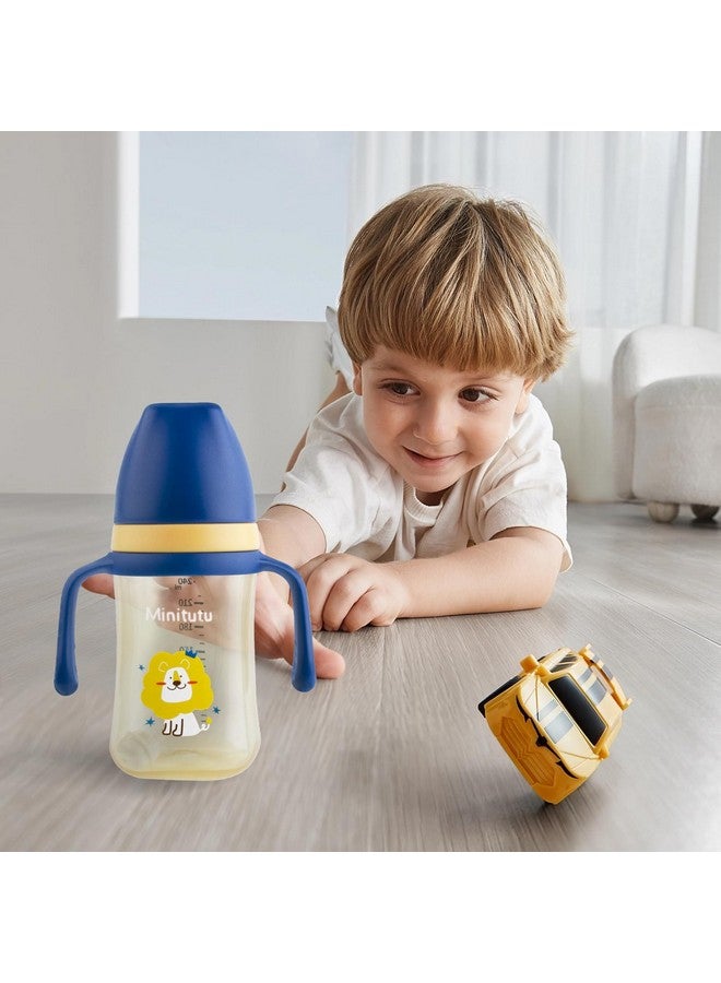 Qshare Weighted Straw Sippy Cupsippy Cup With Straw And Handlesweighted Straw Trainer Cupnospill Easy Grip Cup With Soft Flex Spoutwith 3 Sippy Spouts For Baby And Toddlers (Yellow) - Image 4