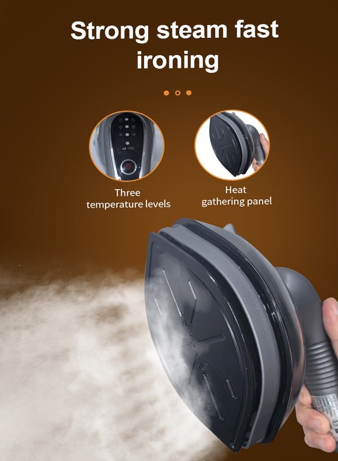 sokany 2-in-1 Steam Iron & Clothes Steamer, 1600W Portable Handheld Steamer Iron with 3 Temperature Levels, Fast Heating 90° Swivel Handle,120ML Water Tank, Powerful Wrinkle Remover,Garment Steamer for Home, Dorm, Travel  - Image 4
