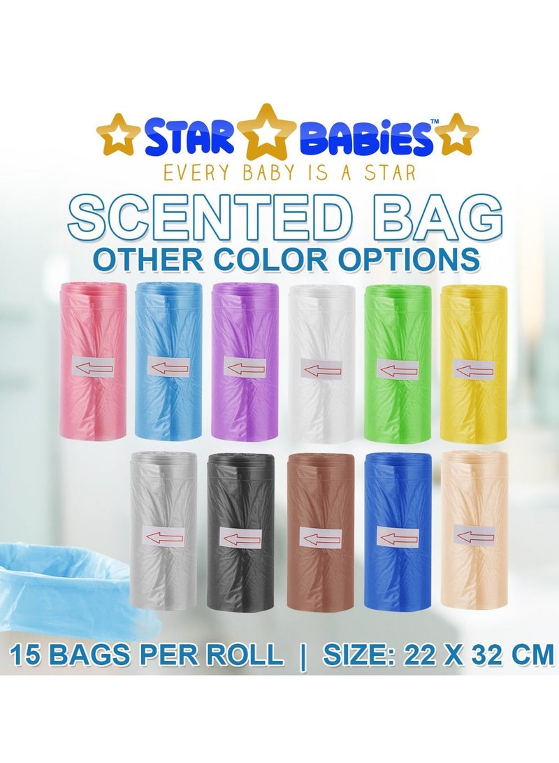STAR BABiES Star Babies Combo packs (Diaper bag, Changing mat 20pcs, Bibs 10pcs, Scented bag 3pcs with Dispenser)  - Image 5