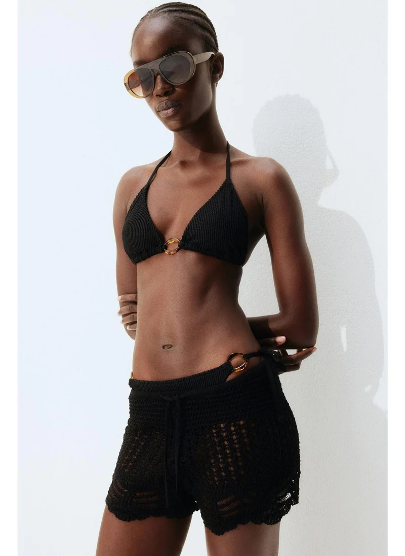 اتش اند ام Padded triangle bikini top