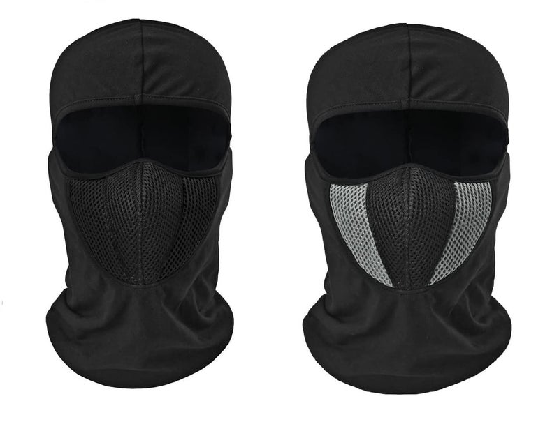 PrimeBox Full Cover Face Mask Cotton Fabric Bike Riding Washable Dust Protection Balaclava For Men Women Neck Gaiter Helmet Liner Pack of 2 Rider Accessories - Image 1