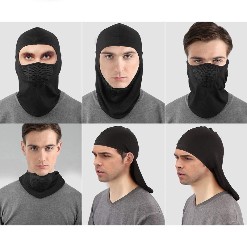 PrimeBox Full Cover Face Mask Cotton Fabric Bike Riding Washable Dust Protection Balaclava For Men Women Neck Gaiter Helmet Liner Pack of 2 Rider Accessories - Image 5
