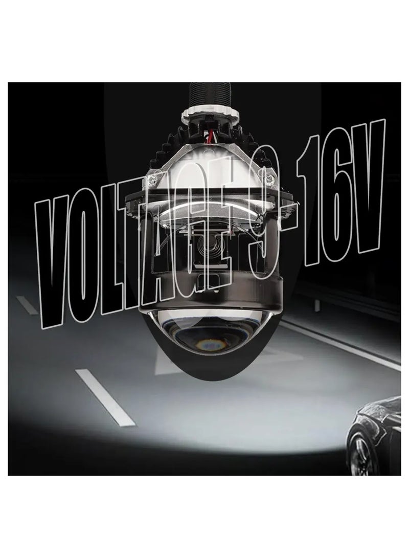 توبيز جهاز عرض Tobys Lens LS-03 ثنائي LED مقاس 2.5 بوصة بقوة 84 واط/زوج مع مصباح أمامي للسيارة بدرجة حرارة لون 6000 كلفن - LS 03 - Image 5