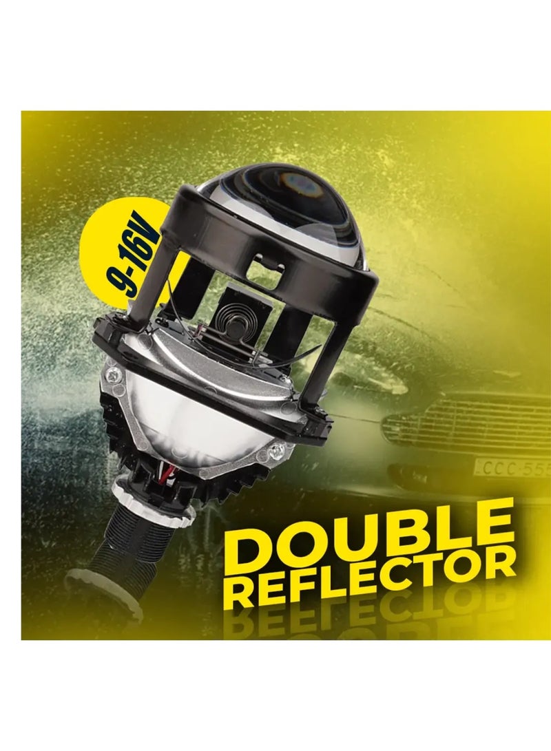 توبيز جهاز عرض Tobys Lens LS-03 ثنائي LED مقاس 2.5 بوصة بقوة 84 واط/زوج مع مصباح أمامي للسيارة بدرجة حرارة لون 6000 كلفن - LS 03 - Image 3