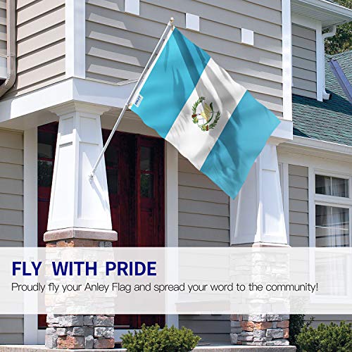 Anley Fly Breeze 3x5 Foot Guatemala Flag Vivid Color and Fade proof Canvas Header and Double Stitched Guatemalan Country Flags Polyester with Brass Grommets 3 X 5 Ft - Image 3