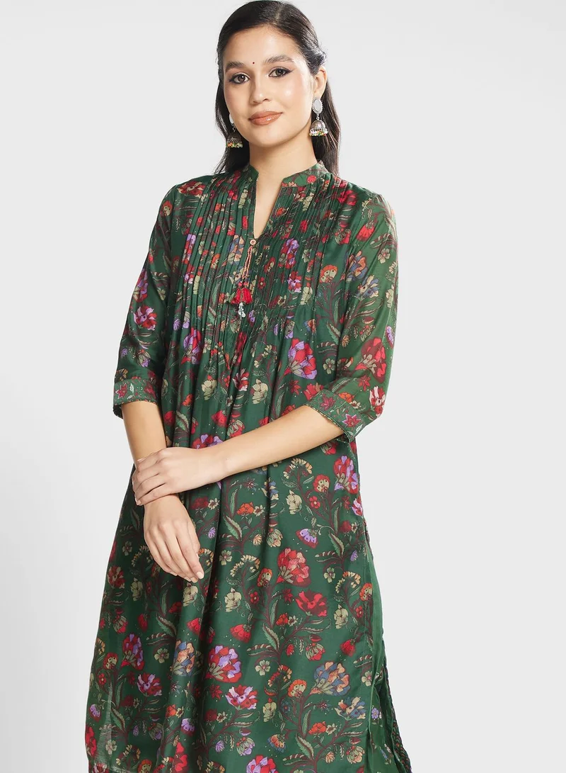 Biba Set of kurti , pants & dupatta