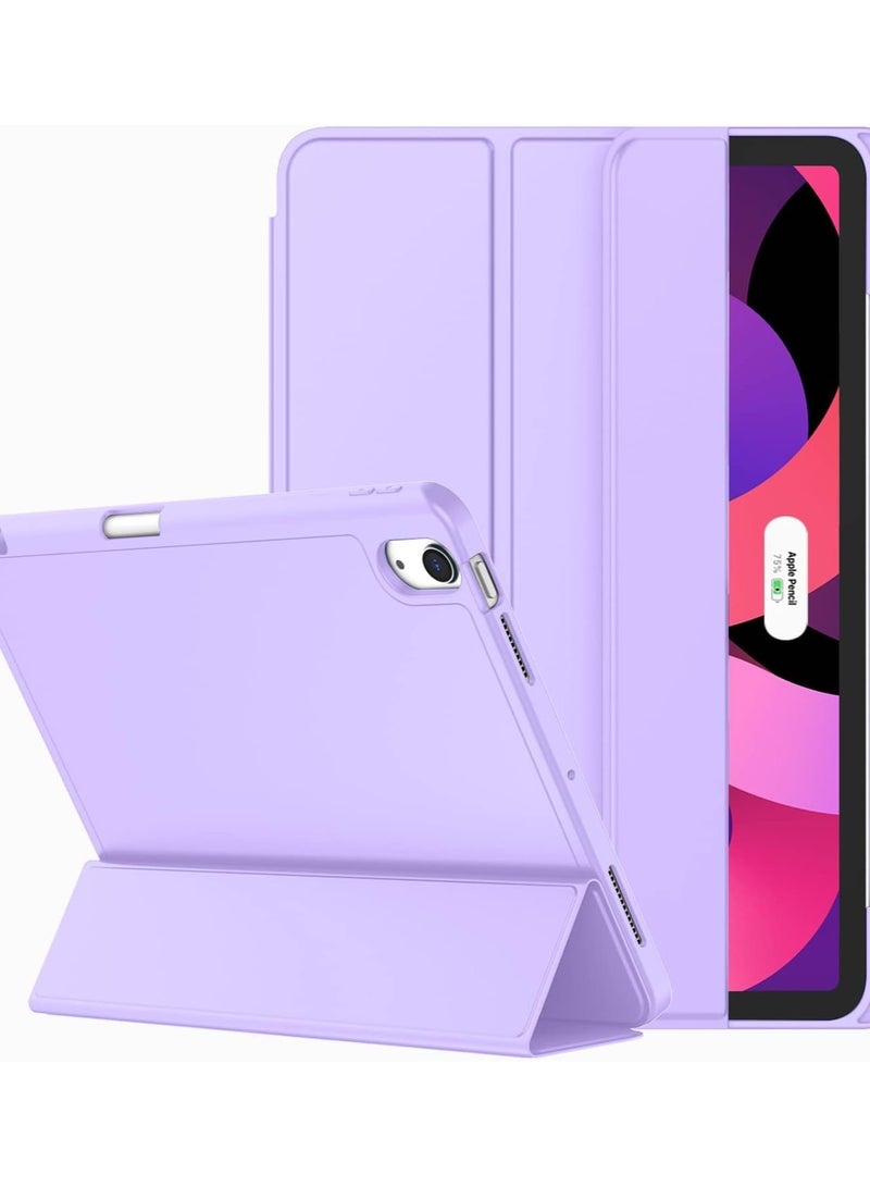 erorex iPad Air 11 Inch Case M2 2024/ iPad Air Case 5th Gen/4th Gen 2022/2020 10.9 Inch | Smart Case with Auto Wake/Sleep, Touch ID Support, Slim Protective Cover (Clove Purple, Air 11 Inch) - Image 1